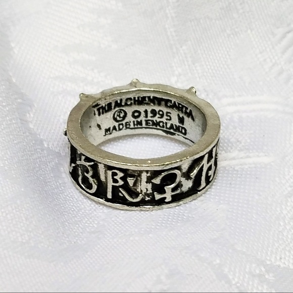 🖤🥀Vintage Alchemy Gothic Necromancer Ring - Picture 3 of 4